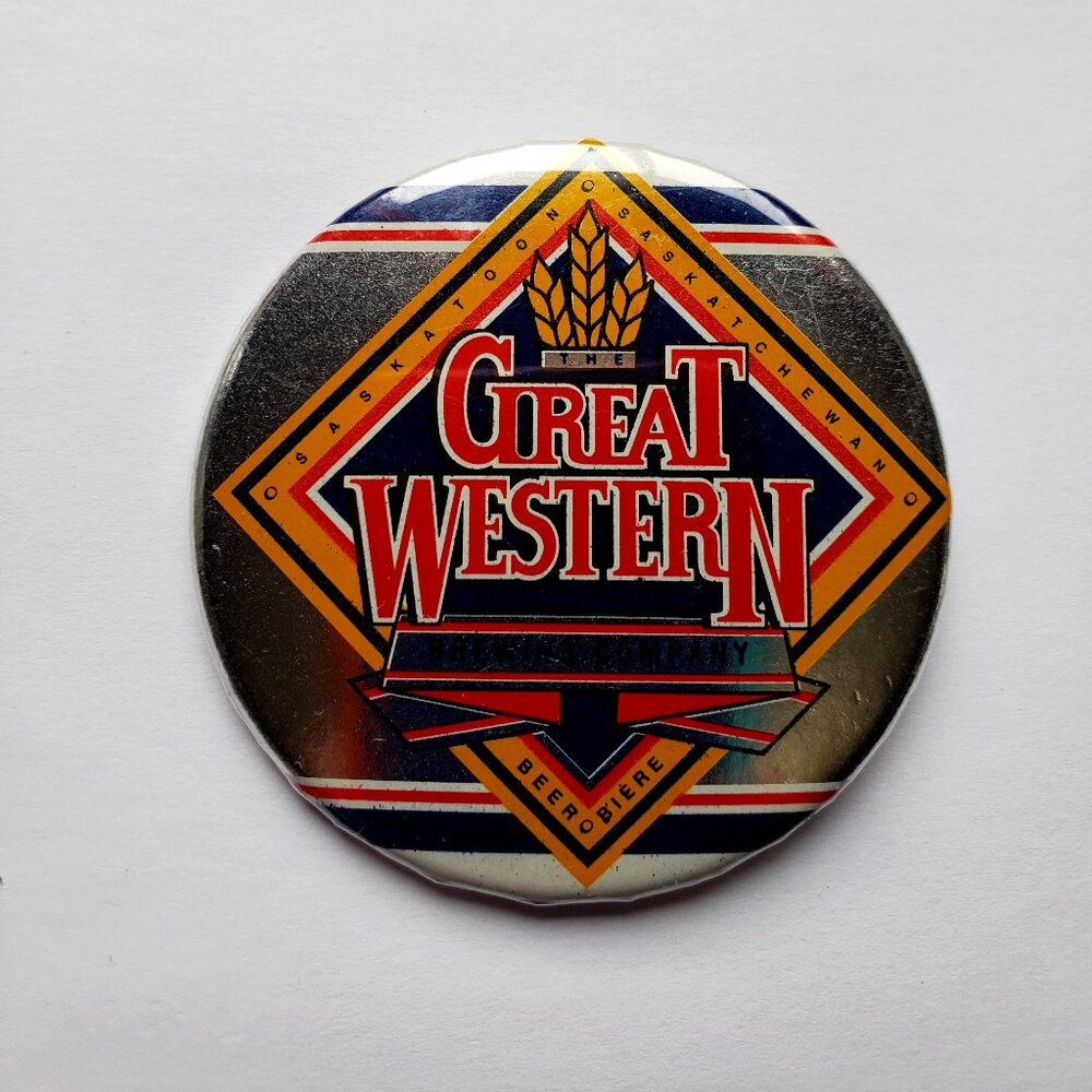 The Great Western Brewing Company Beer Pinback Button Pin